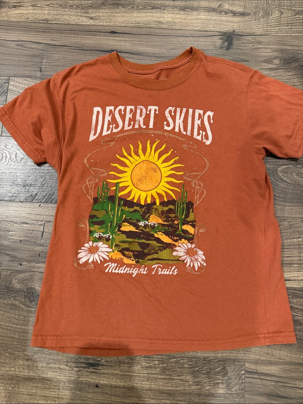 Mighty Fine Desert Skies Graphic Tee - Rust Orange